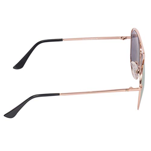 FCUK Mirrored Aviator Unisex Sunglasses - (FC 7386 C3 S|56|Pink Color Lens)