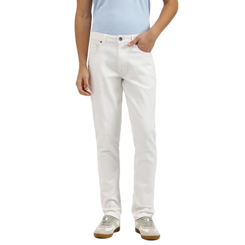 United Colors of Benetton Men's Tapered Jeans (25A4REJE1347I101_White