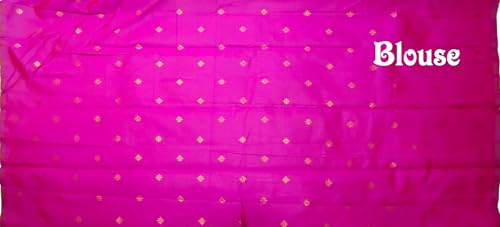SREE KUMARAN Women's Kanchipuram Kubera Silk Pure Pattu Sarees With Blouse (VSK304-3)