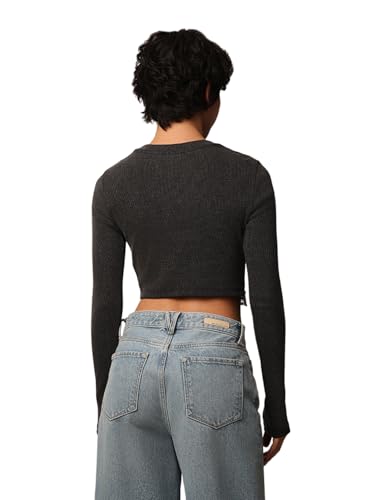ONLY Women's Slim Fit Black Top