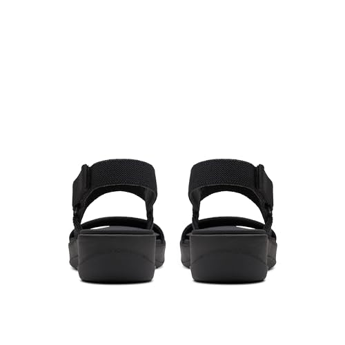 Clarks womens Arla Stroll, Black Textile, 6.5 UK