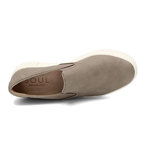 SOUL Naturalizer Womens Tia Fabric Almond Toe Casual Slide, Mushroom, Size 7.0