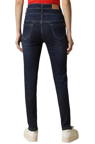 Allen Solly Women Navy Skinny Fit Mid Wash Jeans