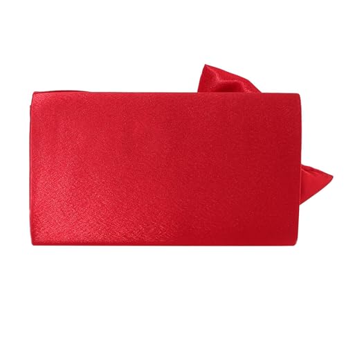 CALANDIS™ Bow Clutch Purse Women Evening Bag Crossbody Bag for Prom Graduation Banquet Red | Womens Handbags & Bags