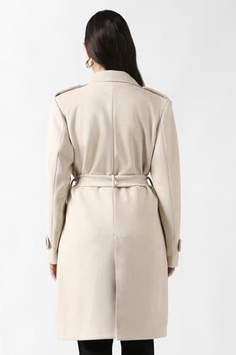 Women Beige Solid Casual Jacket