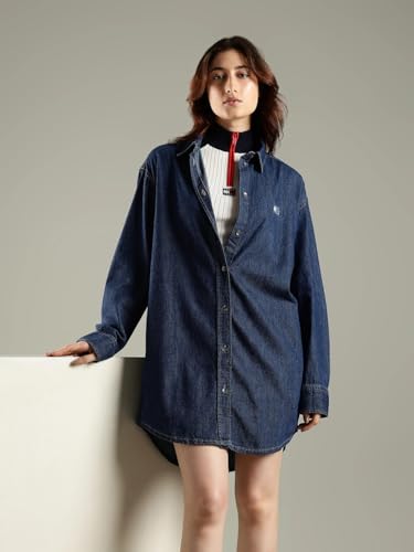 Tommy Hilfiger Cotton Classic Collar Denim Dress