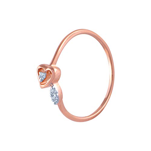 P.C. Chandra Jewellers 18k (750) Rose Gold and Diamond Ring for Women