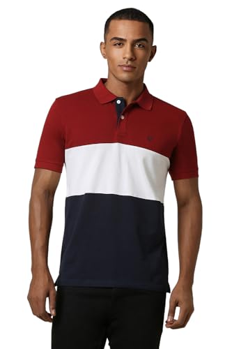 Allen Solly Men Multi Patterned Polo Neck T-Shirt