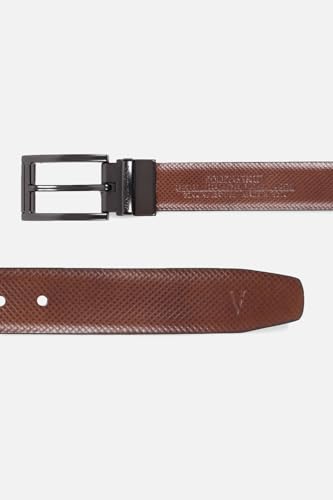 Men Black Textured Formal Belt