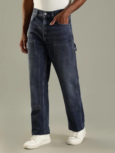 Tommy Hilfiger Men's Regular Jeans (F25JMDB028_Dark_36)