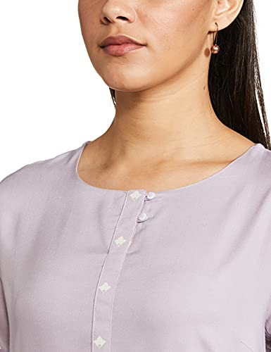 W for Woman Women's Rayon Regular Kurta (20AUW14661-116395_Light Purple_M)