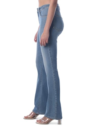 ONLY Women's Solid Slim Fit High-Rise Blue Jeans