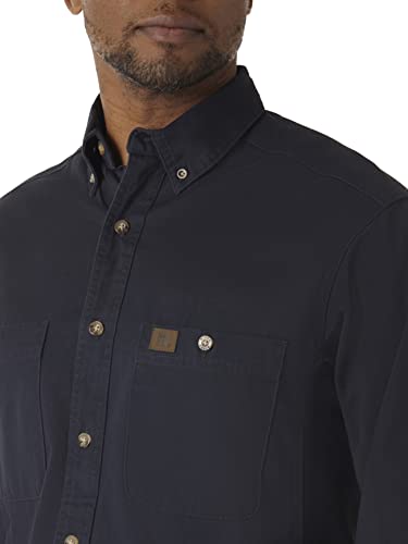 RIGGS WORKWEAR by Wrangler Men's Logger Shirt,Navy,X-Large