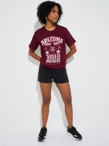 Max URB_N Women Relaxed Fit T-Shirt (Red_M)