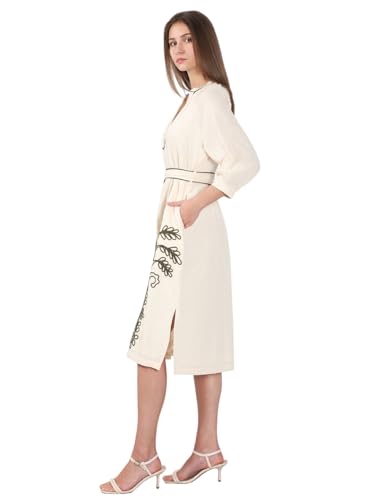 VERO MODA Women's Fit & Flare White Dress
