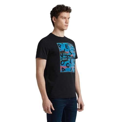Pepe Jeans Men's Slim Fit T-Shirt (PM509905_Black
