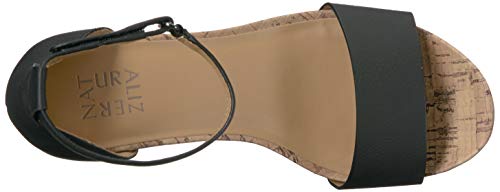 Naturalizer Womens Areda Black Wedge Sandals 8.5 M