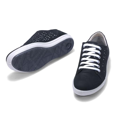 Woodland Women Black Sneakers | Casual Shoes for Men, Outdoor Shoes, Comfortable Footwear, lace up Shoes, Durable Shoes