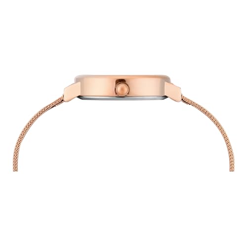 TIMEX Rose Gold Round Dial Analog Women's Watch - TWEL22402