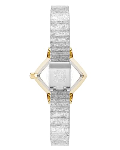 Anne Klein Women's Analog Watch, Stainless Steel Bracelet, AK/5623SVTT | Silver Sunray Dial