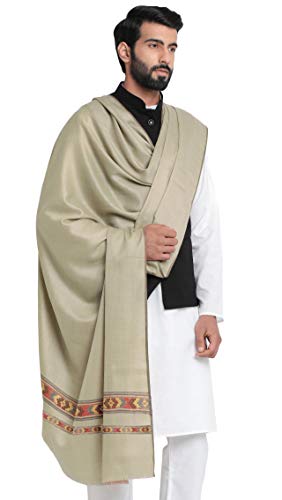 Weavers Villa Men's Kullu Design Wool Blend Lohi/Shawl [120 CM X 240 CM]