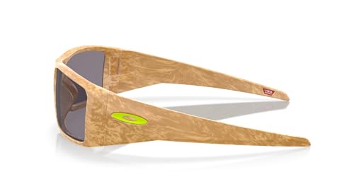 Oakley Men's OO9231 Heliostat Rectangular Sunglasses, Matte Stone Desert Tan/Prizm Grey Polarized, 61 mm