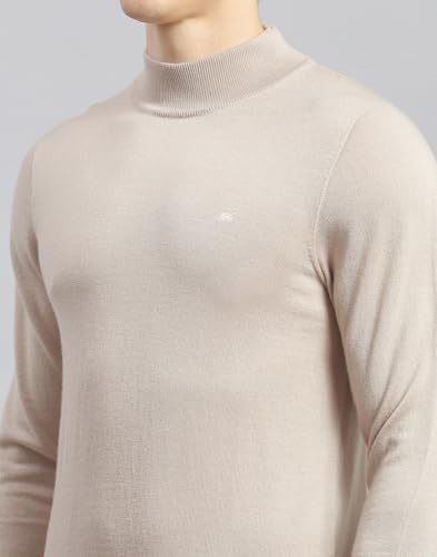 Monte Carlo Shell Solid T Neck Pullover | Warm Woolen Pullover for Men | Soft Comfortable Knitted Winter Wear Sweater for Men's
