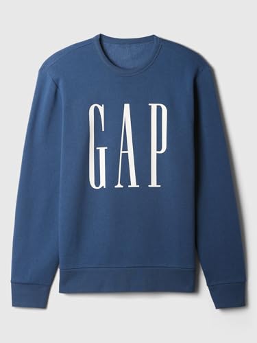 Men's Regular Fit Logo Sweatshirt, Blue, L