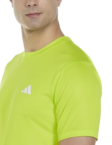Adidas Men We Bas T Sports T-Shirts, Yellow, X-Large