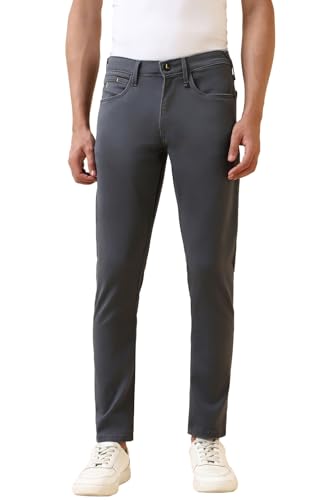 Men Grey Mid Wash Jeans