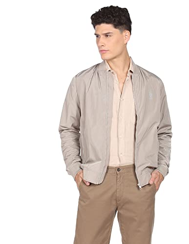U.S. POLO ASSN. Men's Trench Coat (USJCK0175_Stone_M)