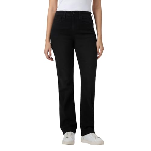 Pepe Jeans Women's Straight Jeans (PL2051000Q010_Black Used