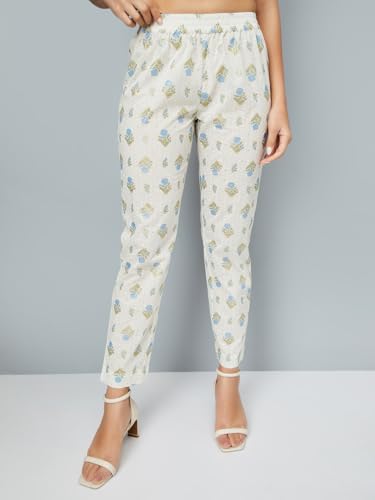 Max Women's Cotton Blend Kurta Set (CTKST54058_Off White