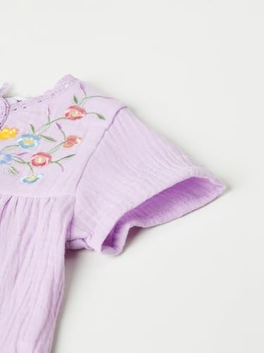 Max Girls Embroidered Top (Purple_3-4 Y)