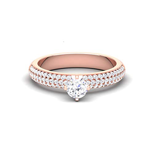 Avsar Jewellery 14k (585) Rose Gold Ring for Women