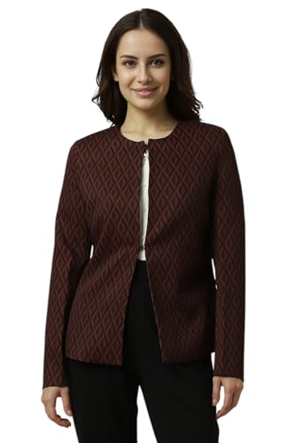 Allen Solly Women's Blazer (AHBZERGP501732_Maroon
