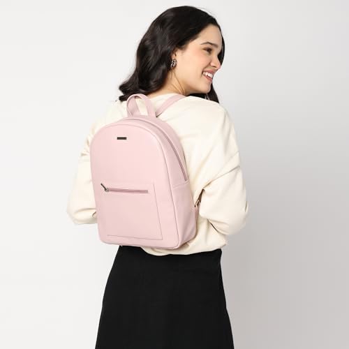 Fastrack Zipmode Backpack | Faux-Leather Women's Backpack | Tablet Compatible Up To 11" | Stylish Daypack With Quick-Access Pocket