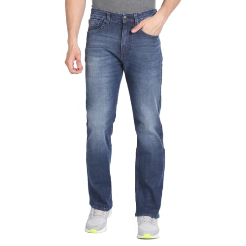 U.S. POLO ASSN. Men's Boot Cut Jeans (UDJENO1234_Blue