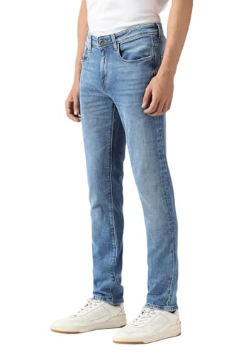 Van Heusen Men's Regular Jeans (VXDNCRKFN59218_Blue