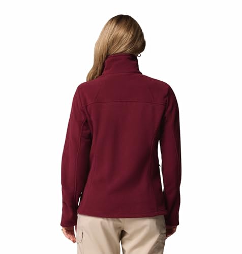 Columbia Women Maroon Fast Trek II Fleece Jacket, XS