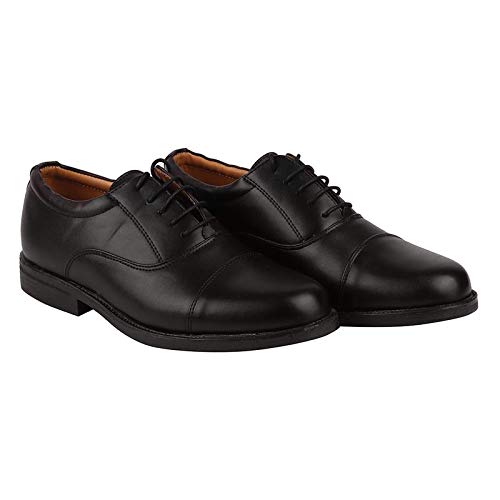 Bata Men's Lace Up Formal Shoes (Black, Numeric_7)