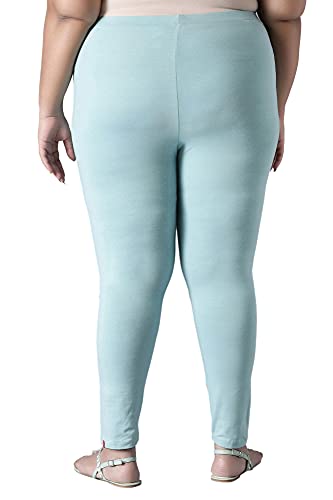 W for Woman Women's Regular Fit Cotton Tights (21AUW60105-215049_Aqua Haze)