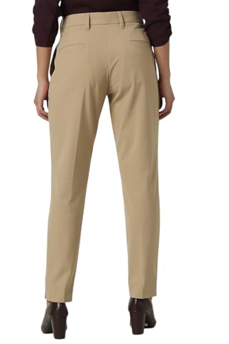 Van Heusen Women's Regular Casual Pants (VWTFFRGPV68610_Beige