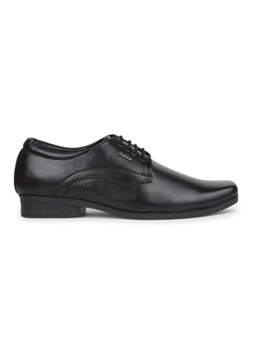 Bata Mens Flat Uniform Dress Shoe, Black, 6 UK
