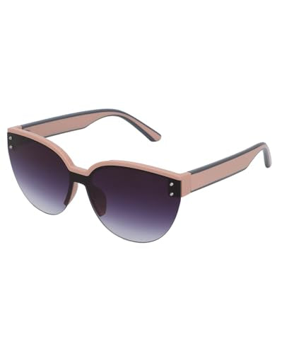 Premium Pink with Grey Toned & UV Protected Lens Cat Eye Sunglass for women - SaumyasStore