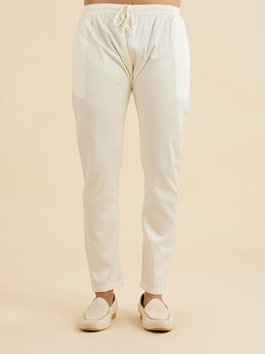 Manyavar Men's Art Silk Embroidery|Sequin Work Kurta Pyjama Set (Olive Green,XXL)