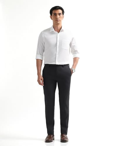 Arrow Men's Velocity Super Slim Fit Trousers (ARAKTR2142_Dark Grey_30)