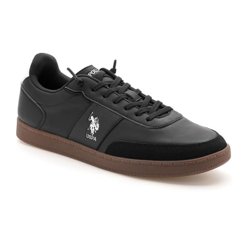 U.S. Polo ASSN. Mens Milton Black Sneakers - (UK10) (UK11) (2FD24874Z01)