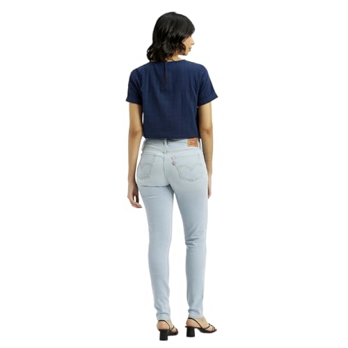 Levi's Women's Mid Rise 711 Skinny Fit Light-Blue Jeans
