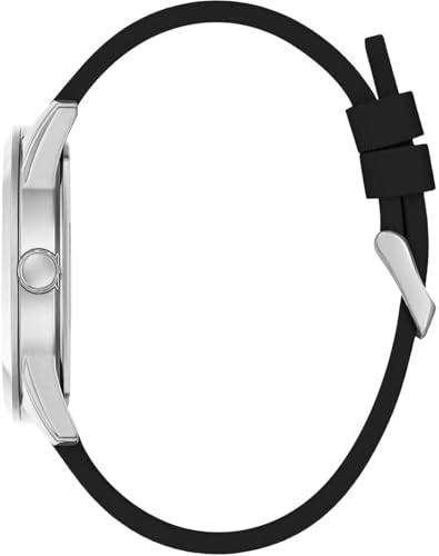 GUESS Men's Analogue Quartz Watch with Silicone Strap GW0894G1, Black, strap